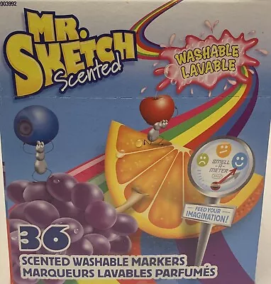 Mr. Sketch 2003992 Scented Washable Markers 36 Count Classroom Set Chisel Tip ￼ • $23.99