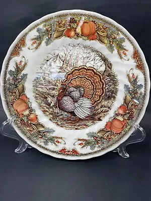 Queen's Harvest Bounty Salad Plate 8  Turkey England • $9.95