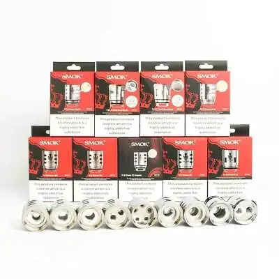 SMOK PRINCE Coils | Q4 | M4 | X6 | T10 | DUAL TRIPLE MAX MESH | P-Tank TFV12 • £7.99