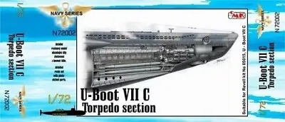 CMK Resin N72002 1:72nd Scale U-Boat Type VII C Torpedo Section • £54.99