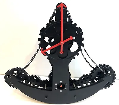 Black Ship Gear Anchor Wall Clock Retro Mechanical Steam Punk • $25.99