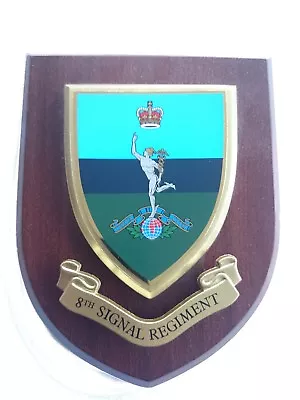 8th Signals Regiment Wall Plaque UK Made For MOD • £21.99