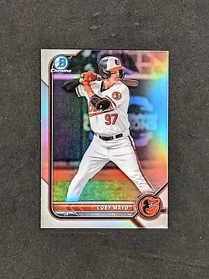 COBY MAYO 2022 Bowman Draft Chrome Refractor #BDC-127 Baltimore Orioles QTY • $4.99