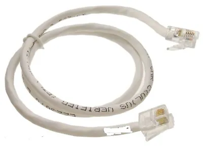 40Ft. Cat5e RJ11/12 DSL Data Grey Or White Cable For CenturyLink AT&T Modems • $24.95