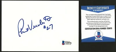 Phil Verchota Signed Autograph 4x6 Index Card 1980 USA Olympic Hockey BAS • $30