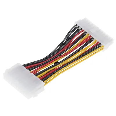 E-ATX 20 Pin Female To 24 Pin Male F/M Power Supply Adapter Cable MotherboardFT • £5.22