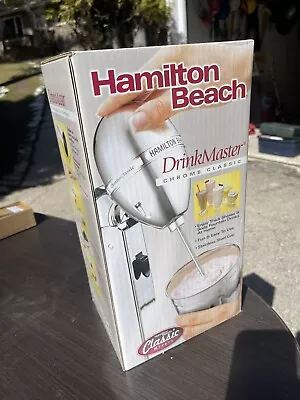 Vintage Chrome Hamilton Beach Drink Master Classic Milk Shake Mixer Model 730C • $35.99