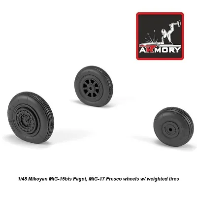 Armory Models AR AW48033 Scale 1/48 Mikoyan MiG15bis Fagot / MiG17 Fresco Wheels • $11.77