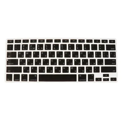Russian/English Keyboard Letter Cover Film For 13 Inch MacBook Pro/Air Black • $14.71