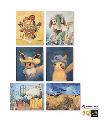 Pokémon Inspired By Paintings From Van Gogh Museum Collection Posters (6-Pack)✅ • £89.99