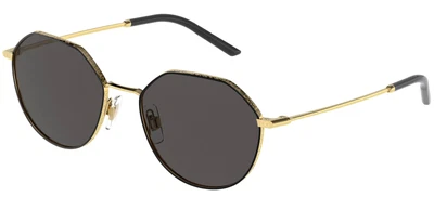 $294.80 • Buy Dolce & Gabbana SLIM DG 2271 Gold/Grey 54/18/145 Men Sunglasses