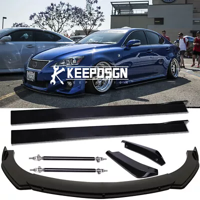 For LEXUS IS250 IS300 IS350 Side Skirts Rear & Front Bumper Lip Splitter Rods • $203.99