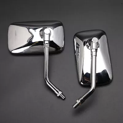 Chrome Motorcycle Rear View Mirrors For Yamaha V-Star 650 950 1100 1300 Classic • $28.11