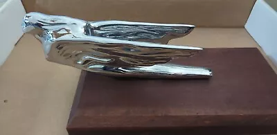 Vintage 1940s Cadillac Flying Lady Chrome Hood Ornament On Wood Base • $185