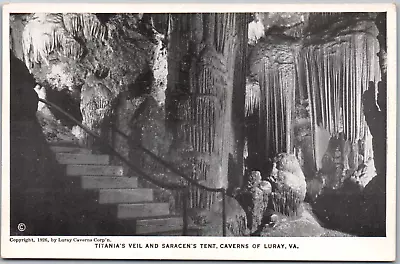 $3.89 • Buy Luray Virginia VA Titania's Veil Saracen Tent Cavern 1926 Vintage WB Postcard UP