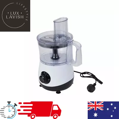 Food Processor Chopper 1.2L Vegetable Fruit Slicer Shredder Dough Whisk Mixer AU • $76.95