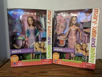 (2) Movie Magic Mary-Kate And Ashley Dolls Mattel NRFB • $40