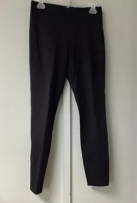 J Crew Pixie Legging Pants Ponte Size 4 Short Black Zip Back Pull On Stretch • $16.90