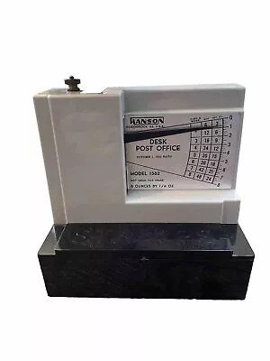 Vintage HANSON Desk Post Office Scale With Stamp Dispenser Model 1562 • $17.99