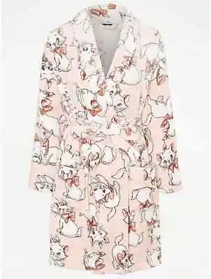 £33.95 • Buy Disney Marie Aristocats Knee Length Fleece Dressing Gown Bath Robe  Soft Peach