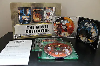 £54.83 • Buy Movie Collection  (PC, 2003) *Tested/Star Wars Galactic Battlegrounds/Indiana