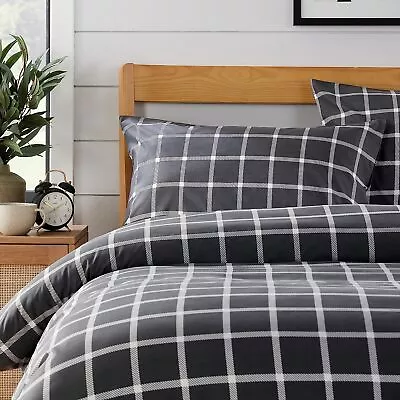 Printed Duvet Cover Set 100% Polyester Quilt Bedding Sets Single Double King • £11.95