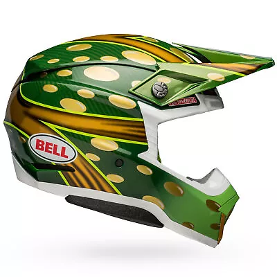 BELL HELMETS Moto-10 Spherical McGrath Replica 22 Gloss Gold/Green SIZE SMALL 71 • $920