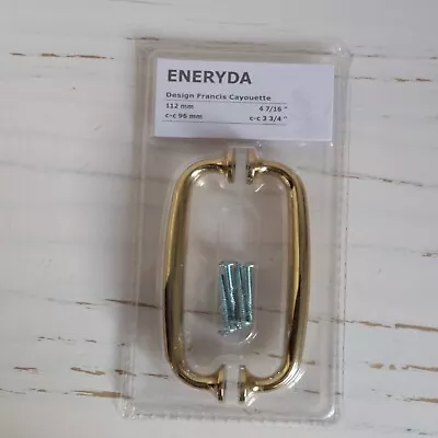 Ikea Eneryda Handles Brass Colour 2pk 112mm Francis Cayouette Wardrobe Drawer • £7.99