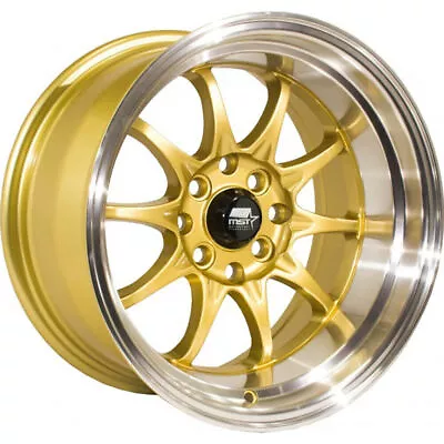 MST MT11 17x9 5x100/5x114.3 20 Gold Wheels(4) 73.1 17  Inch Rims • $709.20