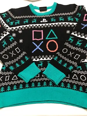$15 • Buy New Geeknet PlayStation Christmas Holiday Sweater Size Large