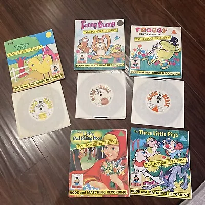 Vintage Magic Media Talking Story Book And Vinyl Record Lot Of 5 • $0.99