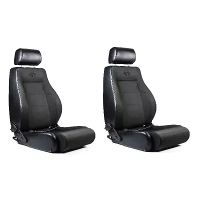 SAAS Universal Trax 4X4 Seats (2) Black Cloth / PU ADR Compliant • $900