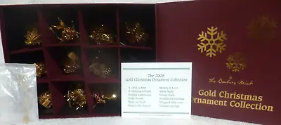 Set Of 12 + 1 Danbury Mint 2008 Gold Christmas Ornaments With Box • $99.95