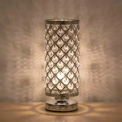 Modern Crystal Table Night Lamp With Metal Frame • $24.99