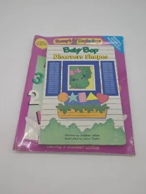 Baby Bop Discovers Shapes Board Book & Barney's Beginnings Activity Workbook • $28.27