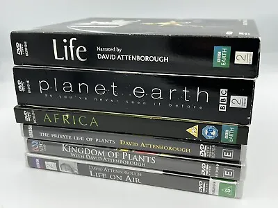 6x David Attenborough DVD Sets - Life Planet Earth Africa Life Of Plants Etc  • £46.45