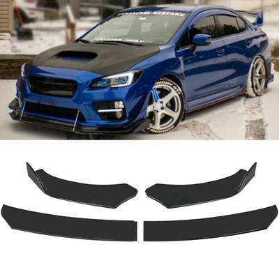 $48.98 • Buy For 15-20 Subaru WRX STI V-Limited Style Front Bumper Lip Splitter Chin Spoiler