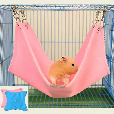 Hamster Hanging House Hammock Sleeping Nest Bed Rat Hamster Toy Cage Accessories • $8.99