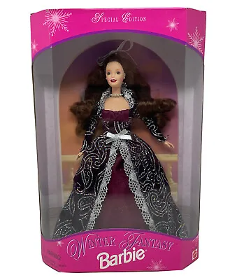 Winter Fantasy Barbie Doll Brunette Special Edition 1996 Mattel-NEW In Box • $24.90