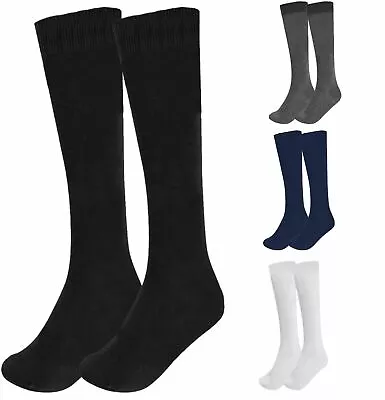 3 Pairs Girls Ladies Knee High Long School Socks Knee Length Socks All Size  • £5.90