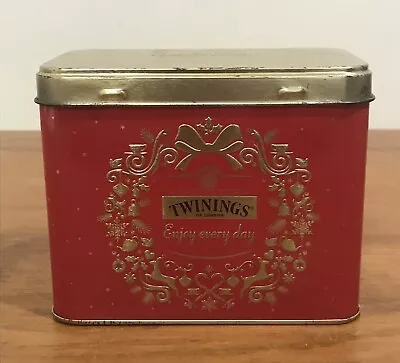 Red Twinings Tea Collectable Tin Container • $20