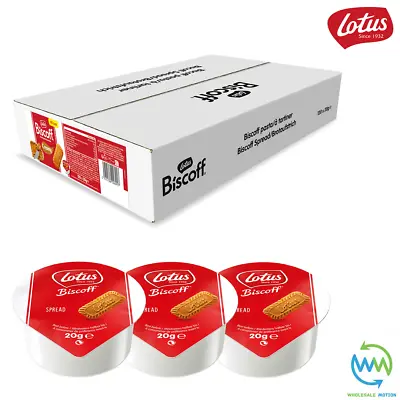 LOTUS BISCOFF SPREAD 20G POT Caramelised SMOOTH Portion SINGLE Mini Individual • £3.59