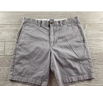 J Crew Stanton Shorts Mens Size 32x9 Grey Cotton Heavy Weight Blue 100% Cotton • $10