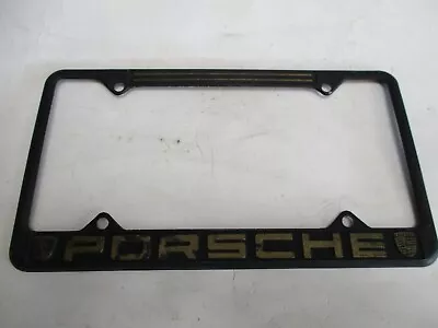 Universal PORSCHE License Frame Plate Cover  BLACK USED • $19.95