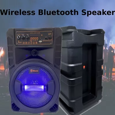 Portable Bluetooth Speaker Subwoofer Heavy Bass Music Dance Outdoor Party + Mic • $36.99