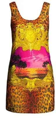 Versace H&m Rare Sequin Party Slip Tee Tank Dress Uk 12 Eu 38 Us 8 Medium New • $161.85