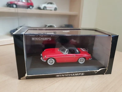 £30 • Buy 1:43 Scale MINICHAMPS MG B Cabriolet Softtop Diecast Model 