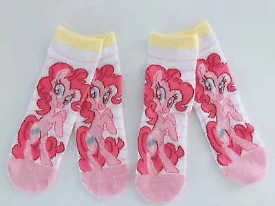 NEW 2 Pairs Girls Kid Children My Little Pony Pink Pinky Pie Cute Socks 4-6 Year • $6.74