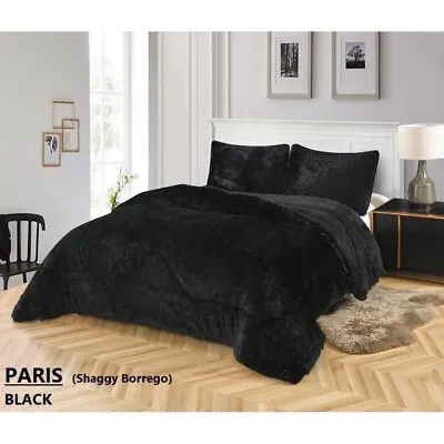 Alkam Home Queen Blanket Paris Borrego Shaggy Plush Microfiber Throw Blanket • $44.40