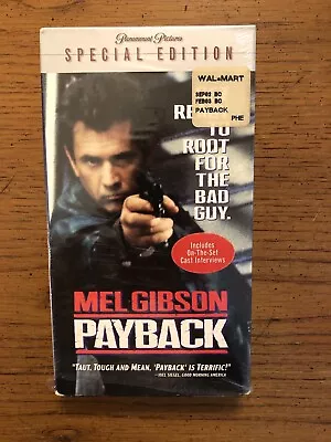 Payback  Starring Mel Gibson ( A Paramount Pictures Special Edition VHS) • $10